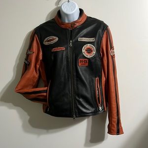 Harley Davidson Medium Women's Leather Jacket Whirlwind 98116-07VW Perforated